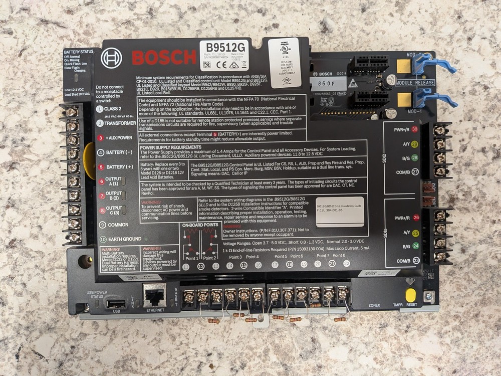 Bosch B9512G IP Alarm System Control Panel G Series