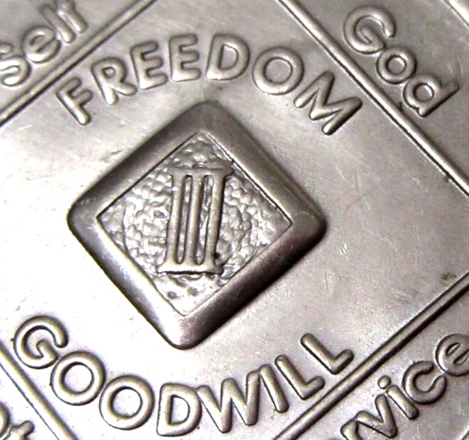 3 Year Narcotics Anonymous NA Medallion Coin Chip 1996 WSO Series Token