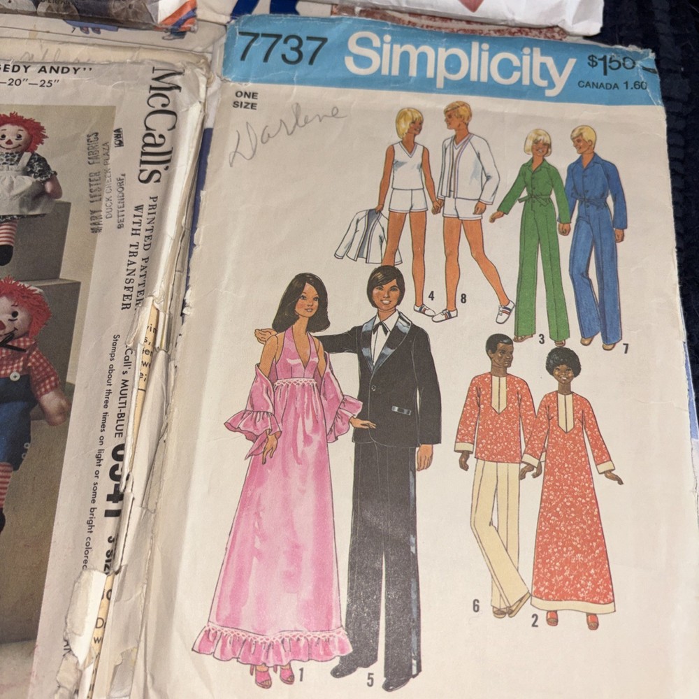 29 Vintage Doll Clothes Sewing Patterns