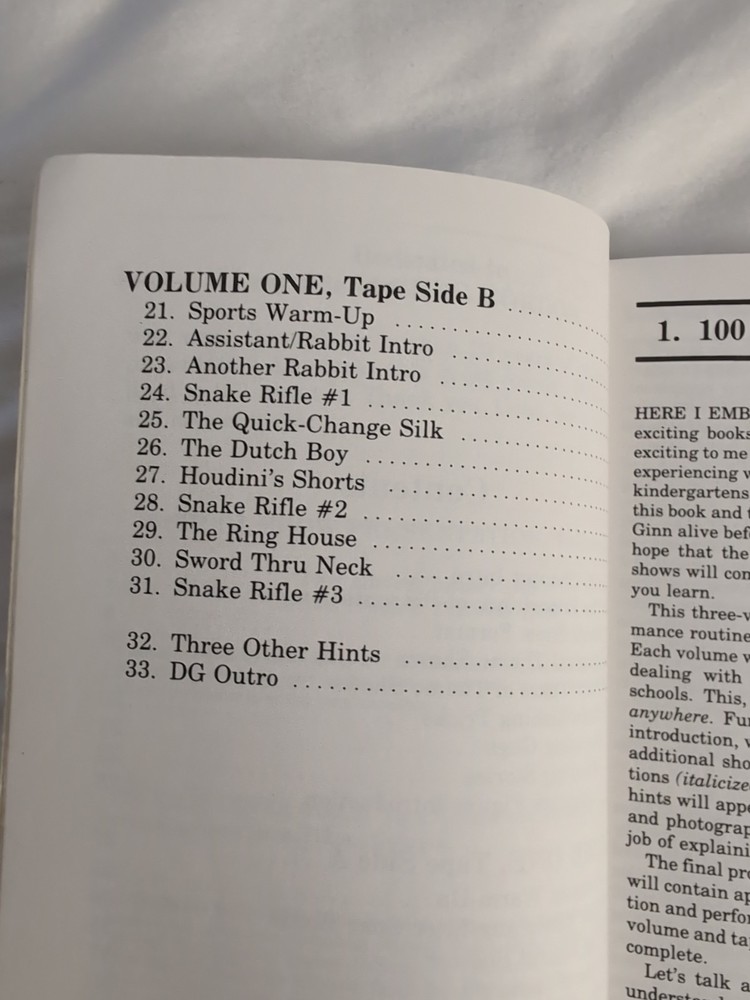 School Show Presentation Volume 1 Magic Book David Ginn