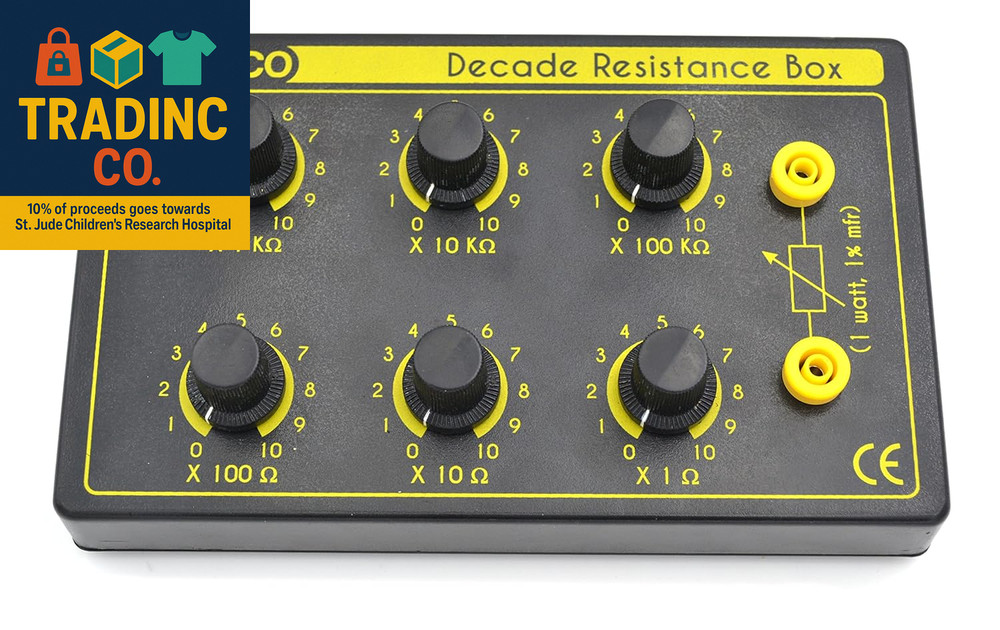 6 Decade Resistance Box - Variable from 0-1,111,110 Ohms