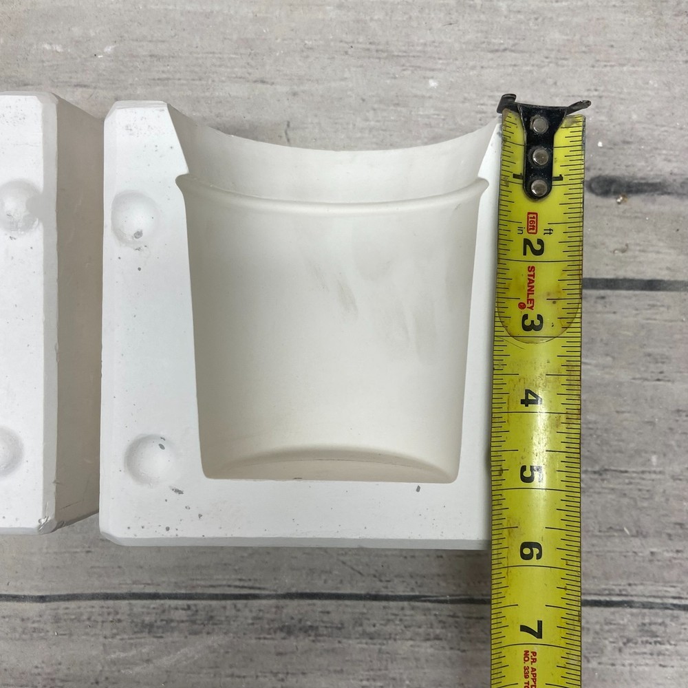Vintage 1995 Boothe Mold Ceramic Casting Mold Cool Dip Server Plain Base #1067