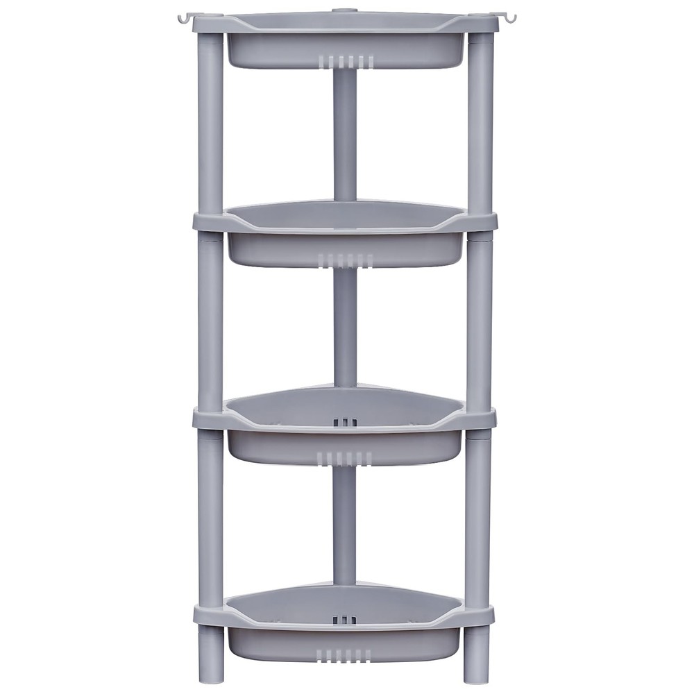 ELYKEN 4 Tier Corner Shower Caddy Organizer Shelf 14.4x11.2x31.5" Rustproof