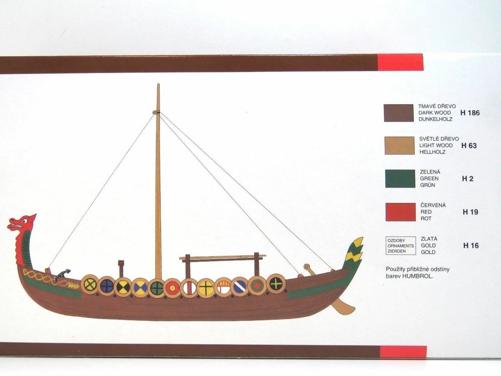Viking Ship Drakkar (1/60 plastic model kit, Smer 0902)