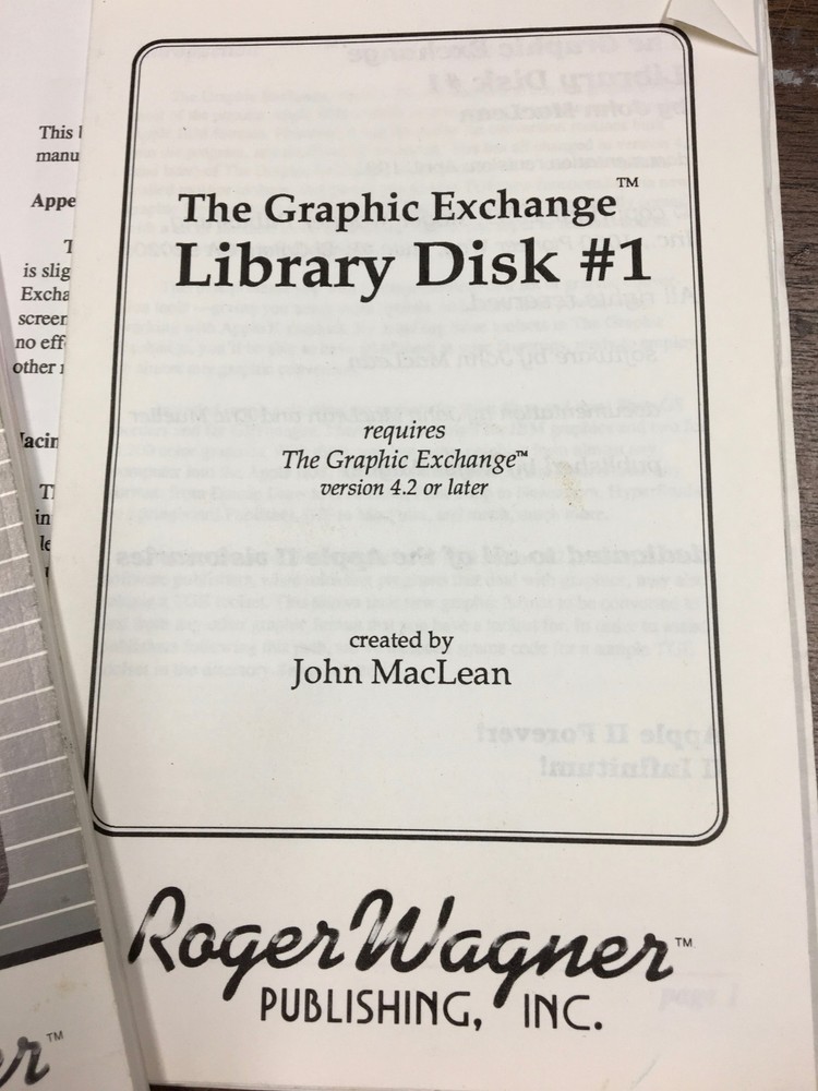 Vintage Macintosh software : The Graphics Exchange - Roger Wagner