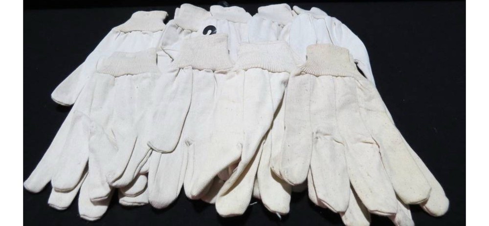 Work Gloves Cotton Some New 9 Pair.     4
