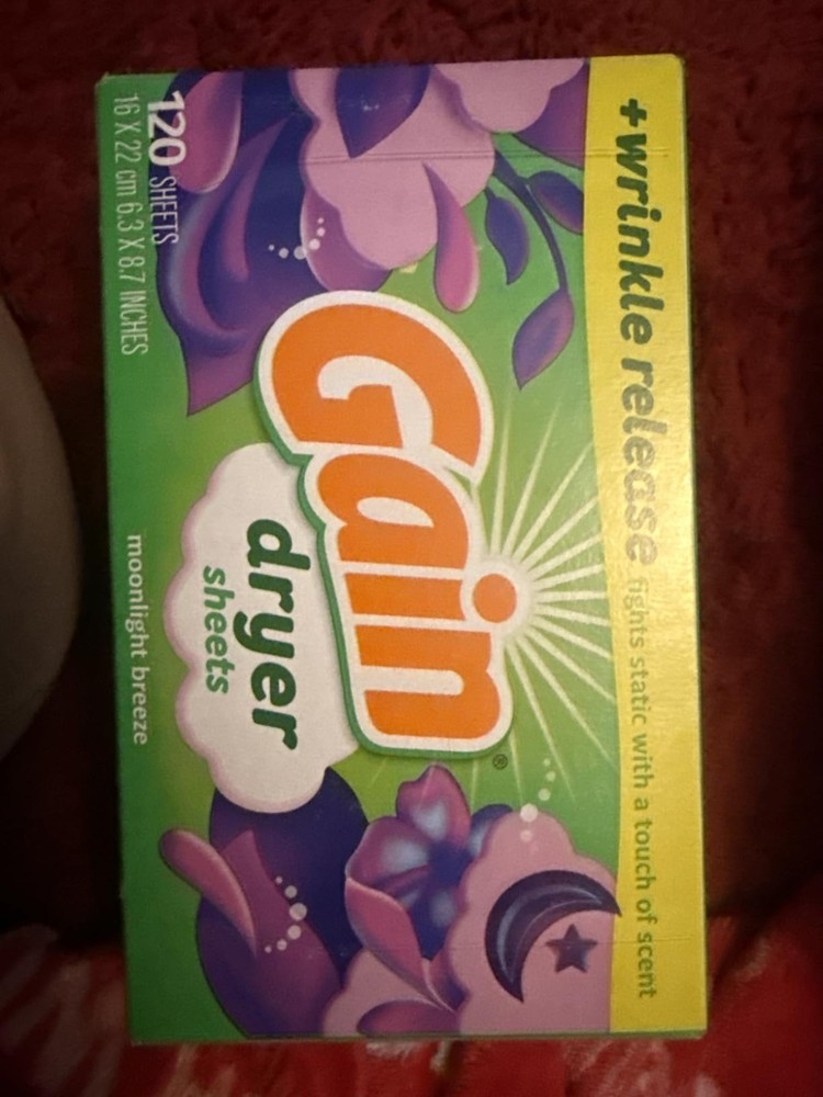 Gain Original Dryer Sheets, 120 Count.