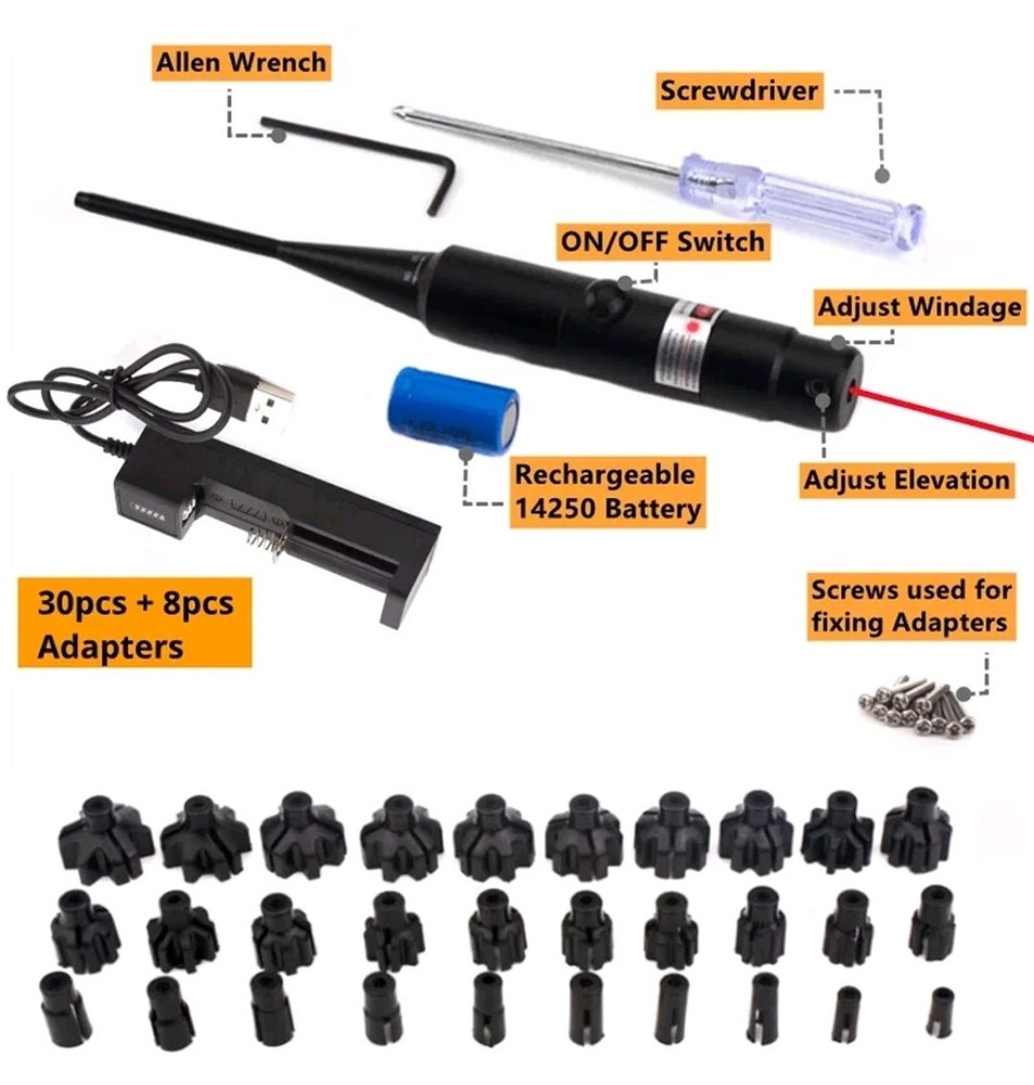 professional laser bore sighter kit