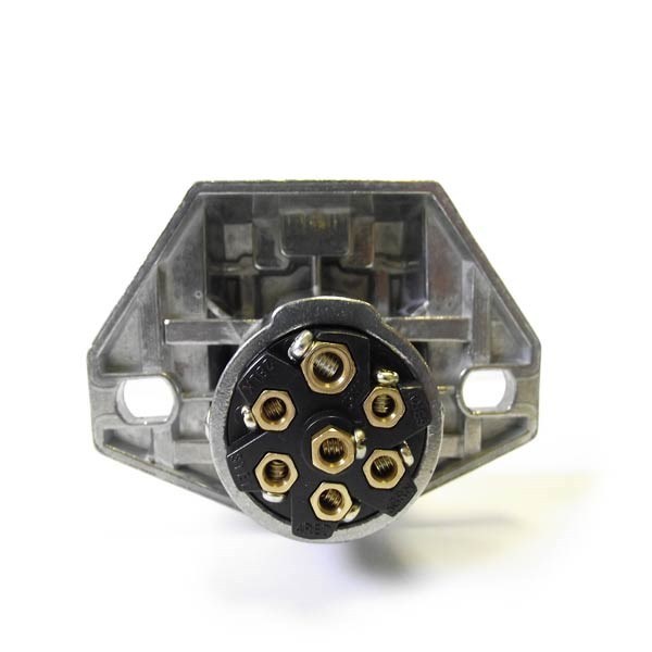 7 PIN HEAVY DUTY SOCKET CONNECTOR - SPLIT PIN - KENWORTH, FREIGHTLINER IHC