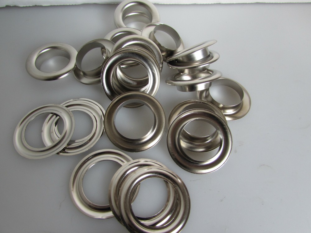 21MM  Curved Grommets/washers Leather Craft Grommet - New - Qty.50 Silver