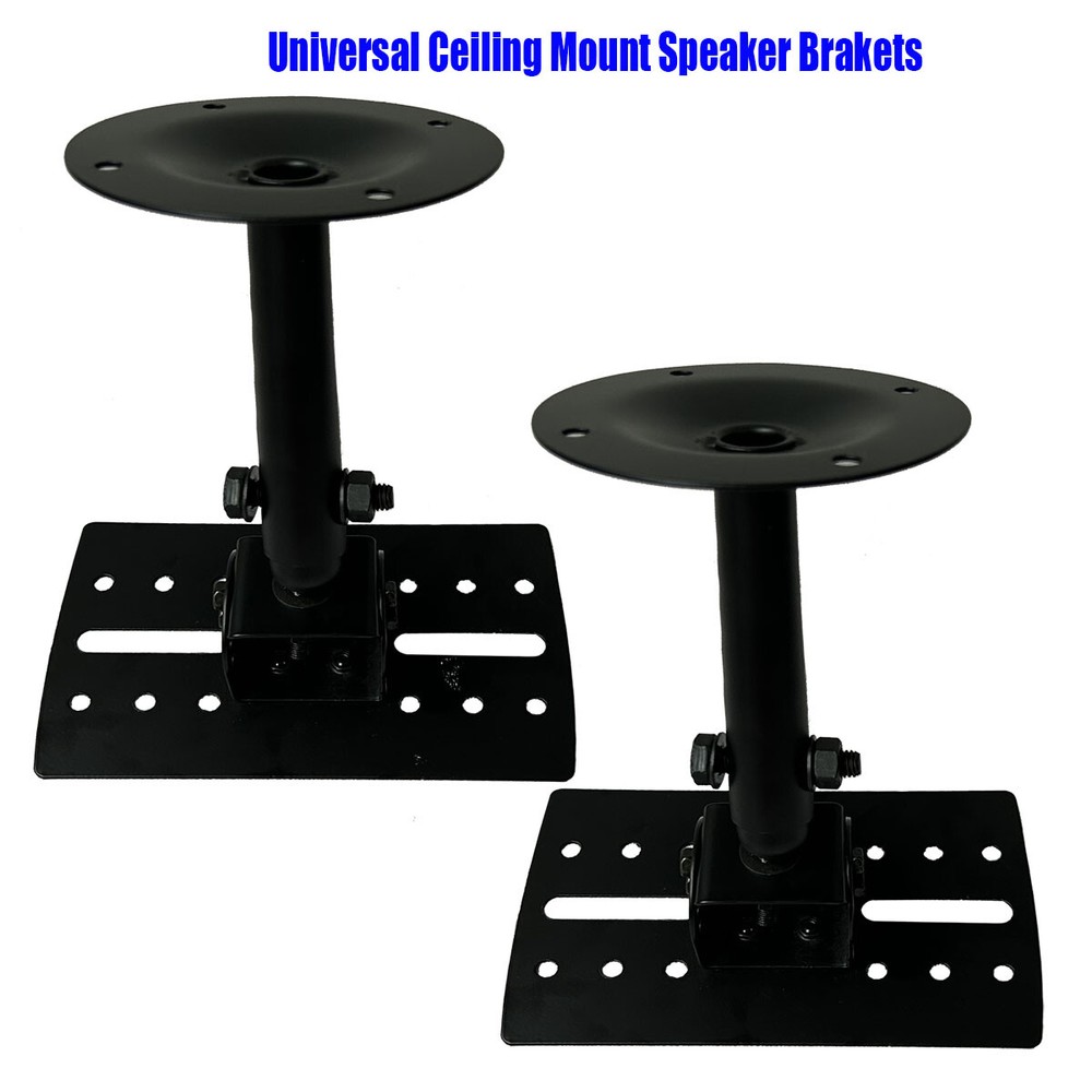 2Pcs Universal Universal Ceiling Mount Speaker Brackets Safe Distance Adjustment
