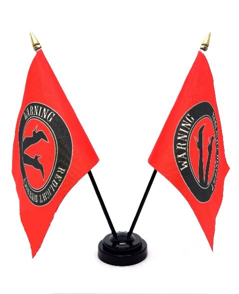 Dash Table flag set Dash Flags Red Light District With FREE NEXT DAY UK CARRIAGE