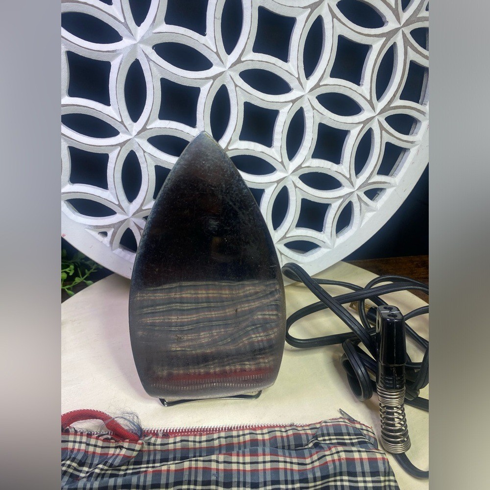 Universal Sleek Black and Silver Iron