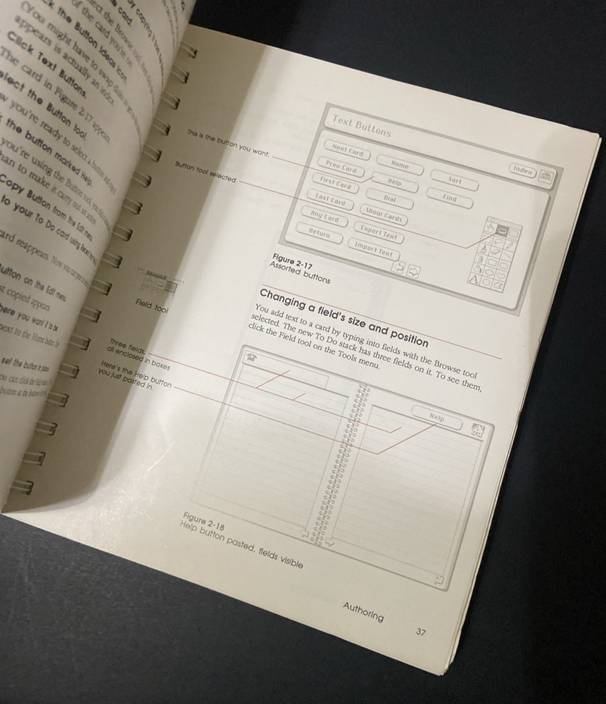 VTG Apple MacIntosh HyperCard Users Guide 030-3081-A