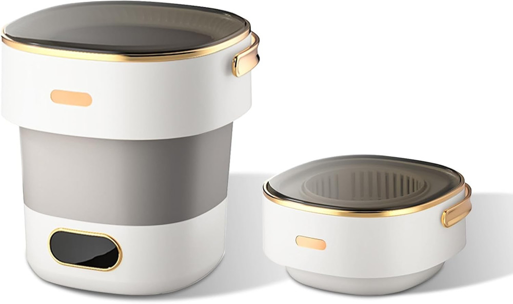 13L Portable Fully Automatic Washing Machine, Foldable Compact Washer with 3 Cle