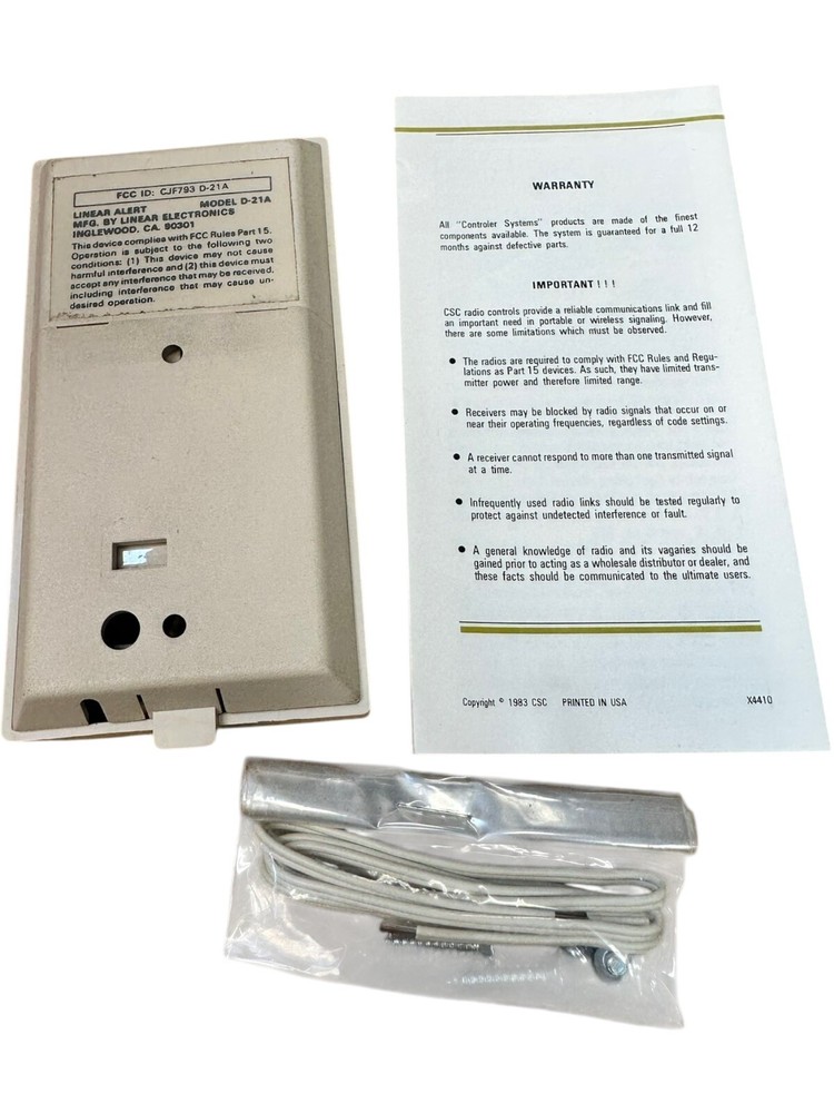 Linear D-21A Digital Security Transmitter **SALE**