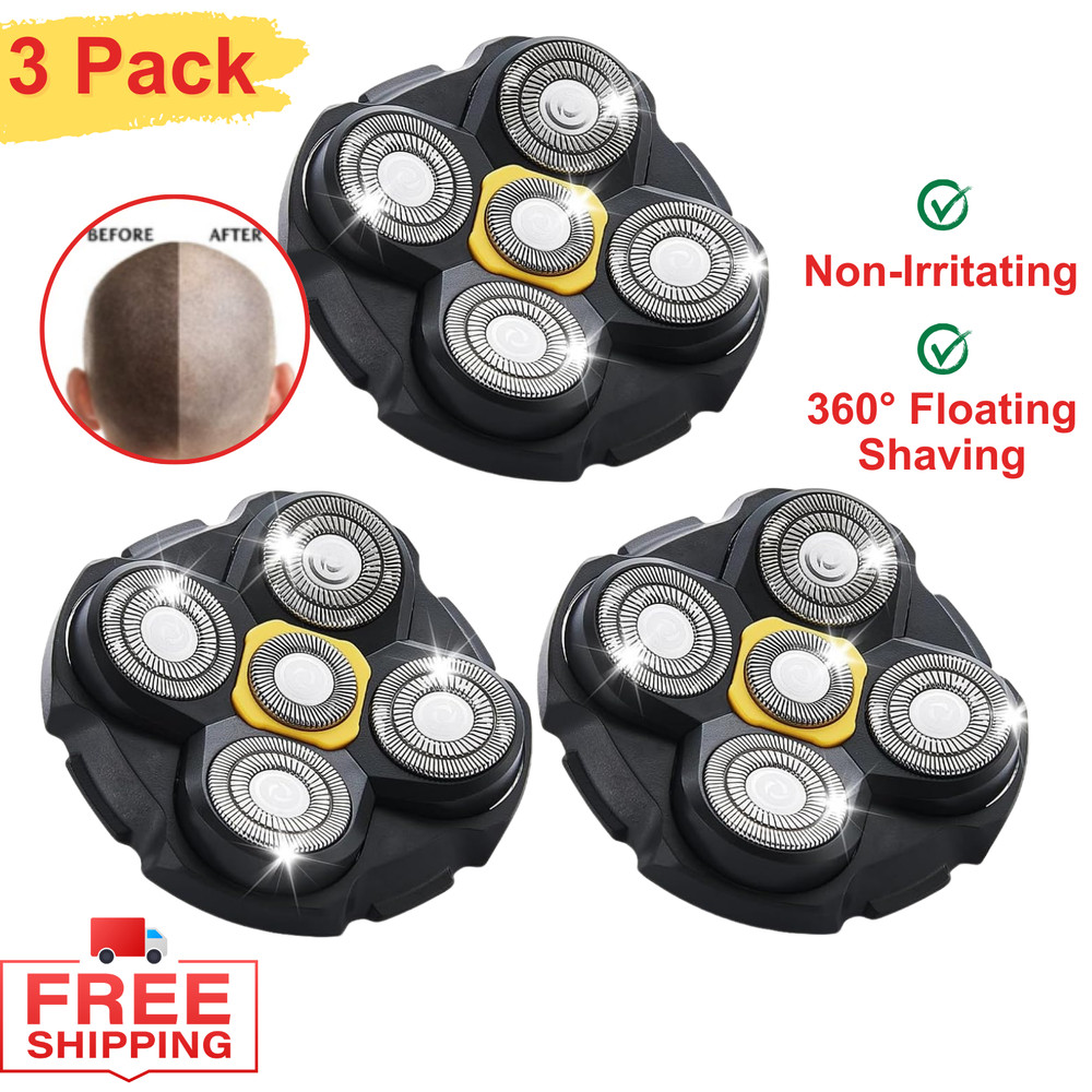 3 PCS Shaver Replacement Heads Compatible with Microtouch Titanium Head Shaver