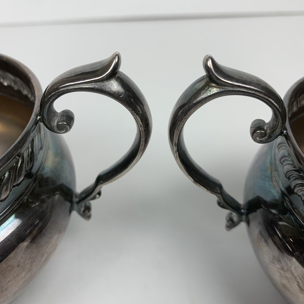 Gorham Silverplated Creamer And Open Sugar Bowl Set YC2051