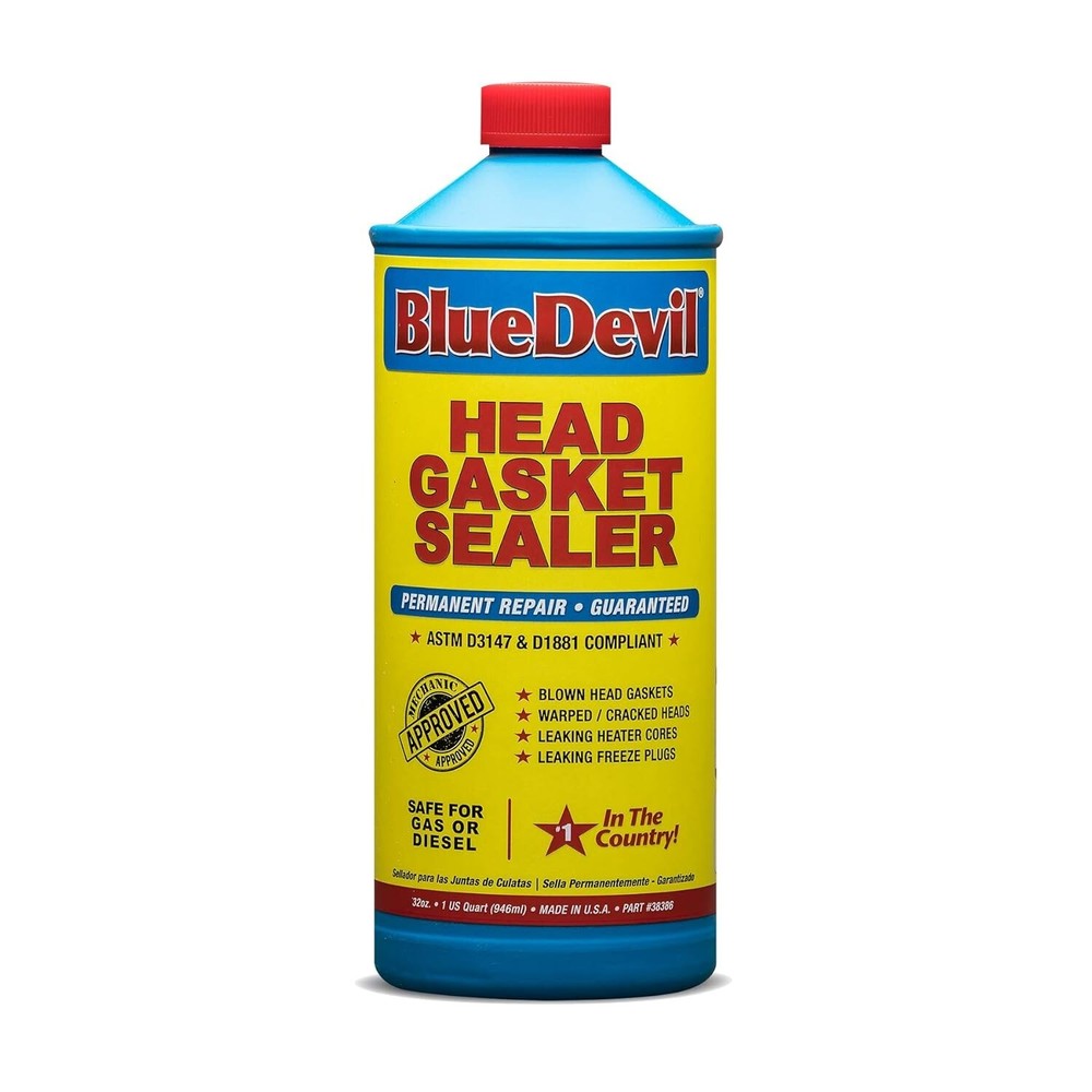 Premium 1 Quart Head Gasket Sealer - Safe, Permanent Fix for All Engines