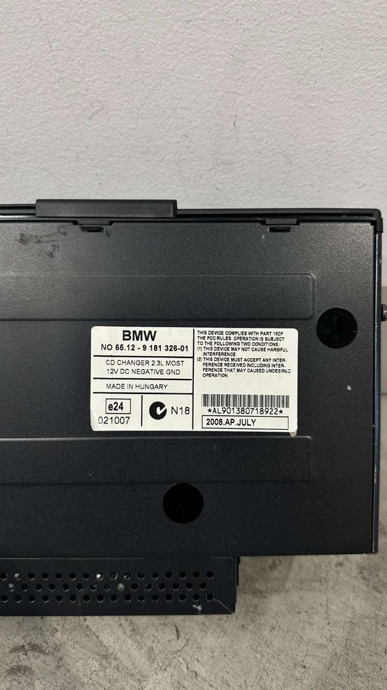 BMW E90 E91 E92 E93 E9x 6 CD Stacker Changer Unit 65129181326