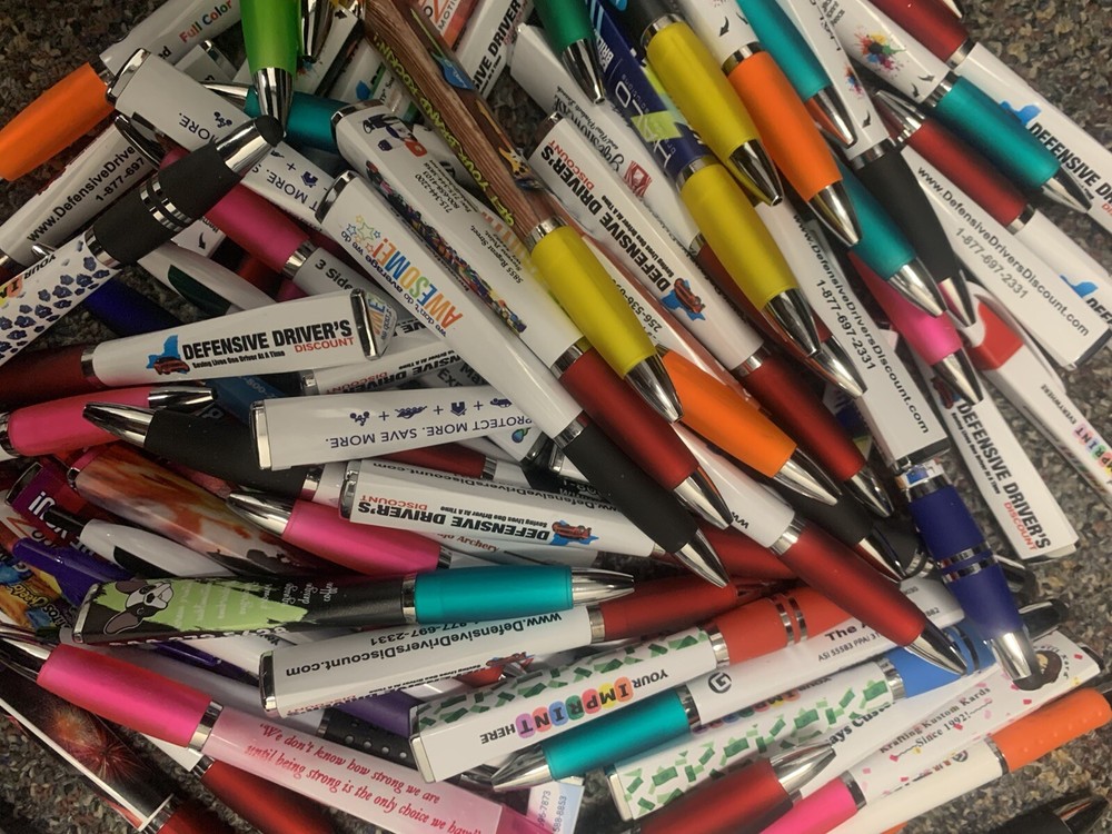 Lot Of 500 Misprinted  Random Pens
