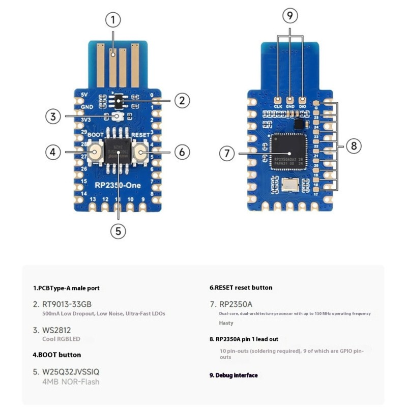 Onboard Temperature Sensor 16 PWM Channels Development Board for IoT Projects