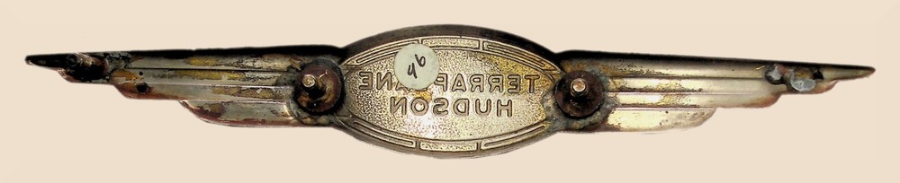 1937 TERRAPLANE HUDSON Car Trunk Lid Emblem