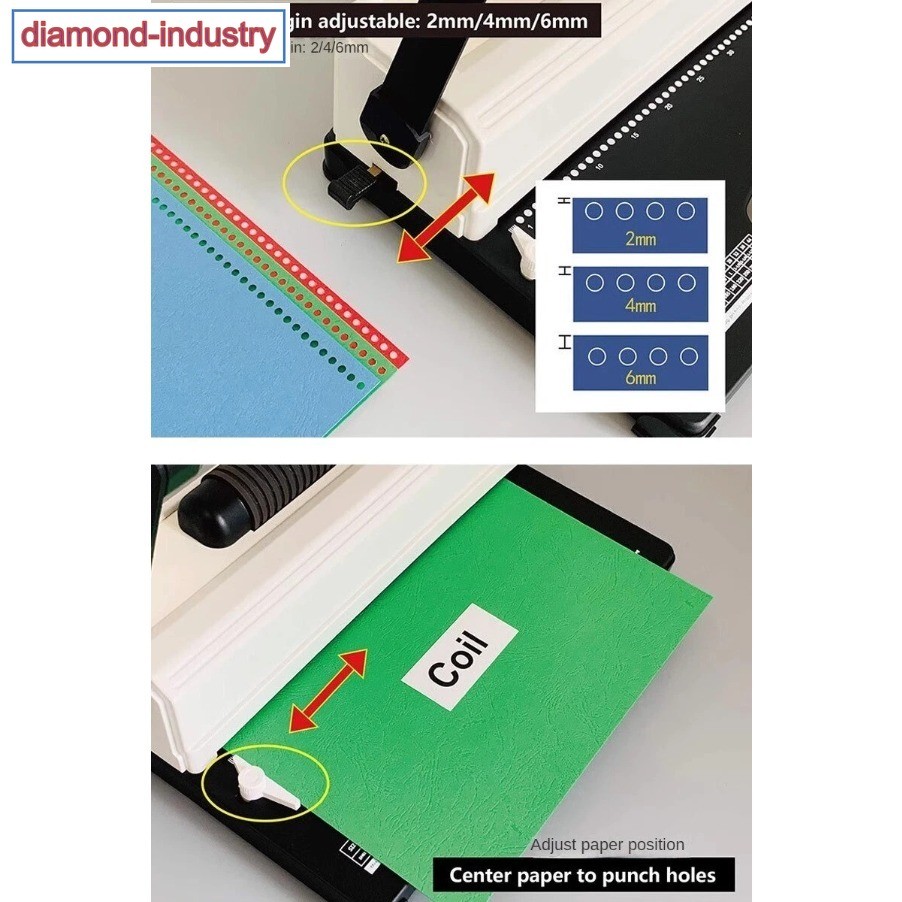 a4 Electric Single Coil Binding Machine Laptop Office Text Punch Binding Machine