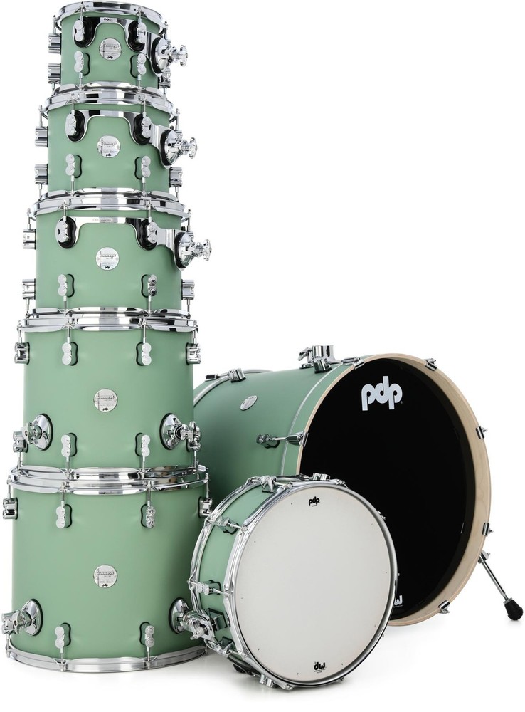 PDP Concept Maple Shell Pack - 7-piece - Satin Seafoam