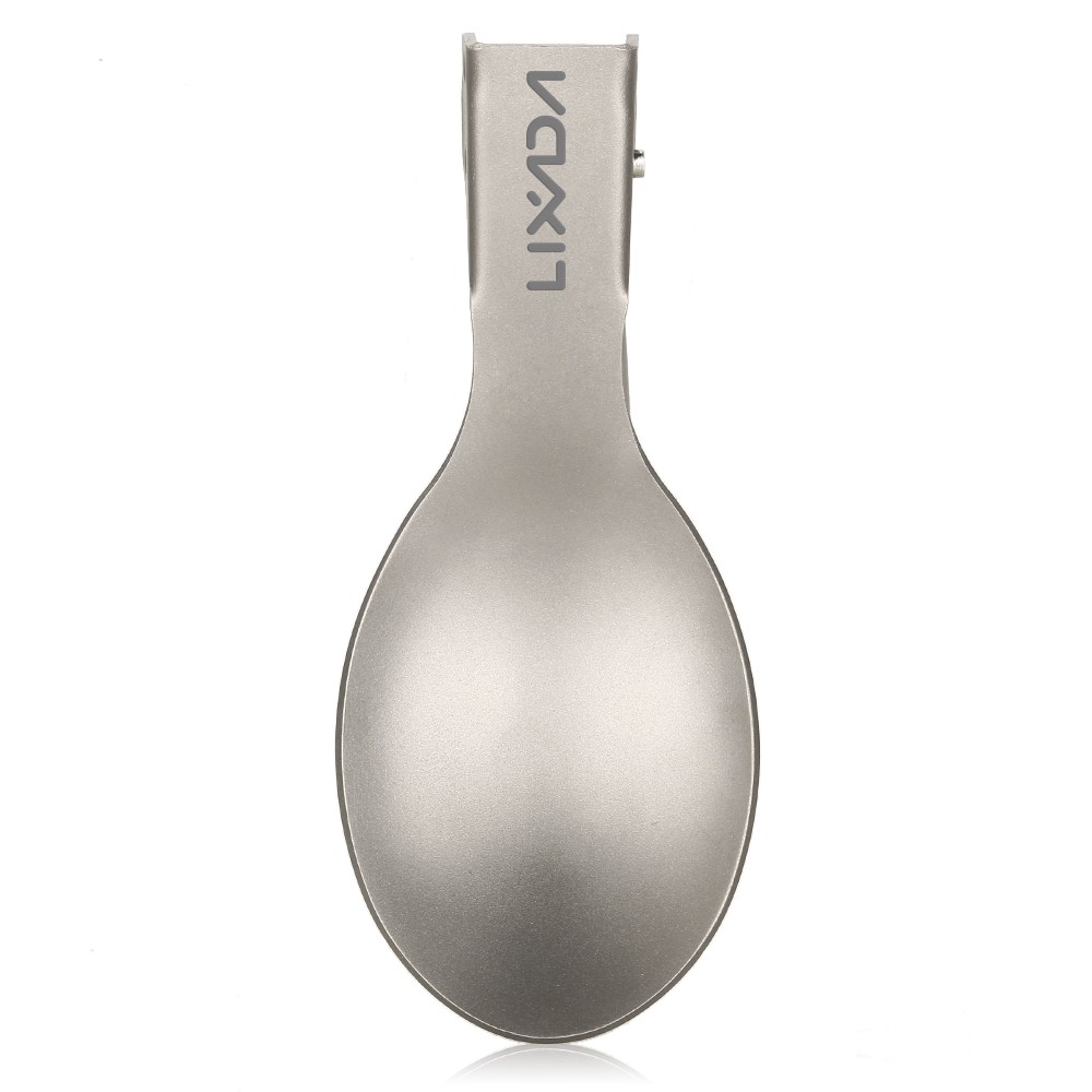 Lixada Folding Spoon Lightweight Outdoor Dinner Spoon Flatware For V0T8