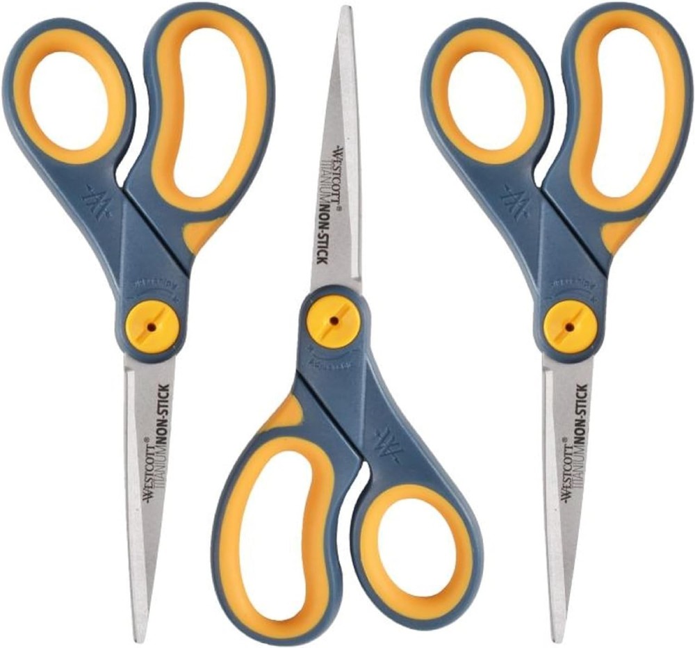 Titanium Non-Stick Scissors 3-Pack - Office & Home