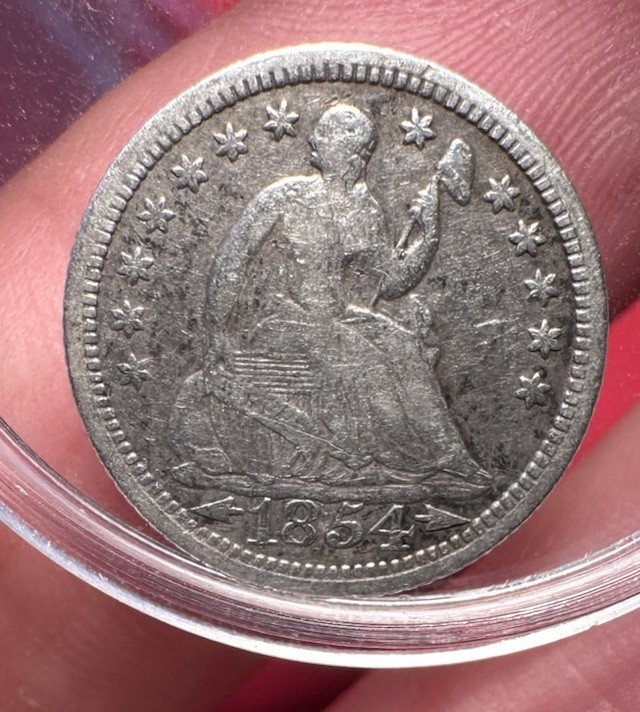 1854 Seated Half Dime