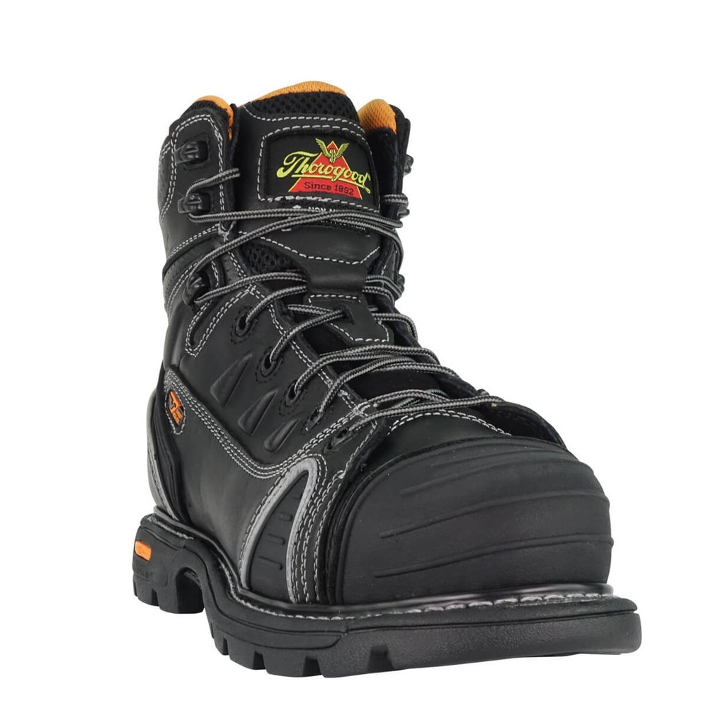 Thorogood Men's GEN-Flex2® Series - 6" Composite Toe Work Boot Black Oiled Leath