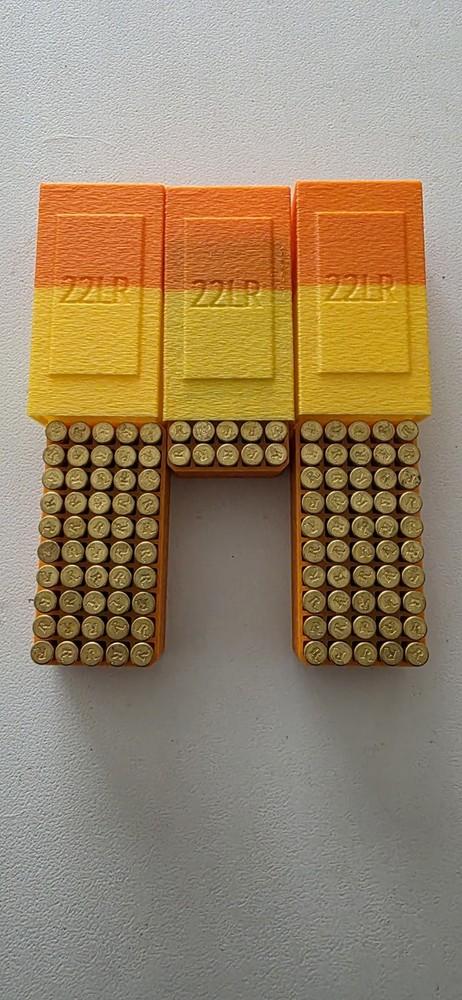 5 Pack Of 22lr Stackable Ammo Boxes. Each Box Holds 50 Rounds
