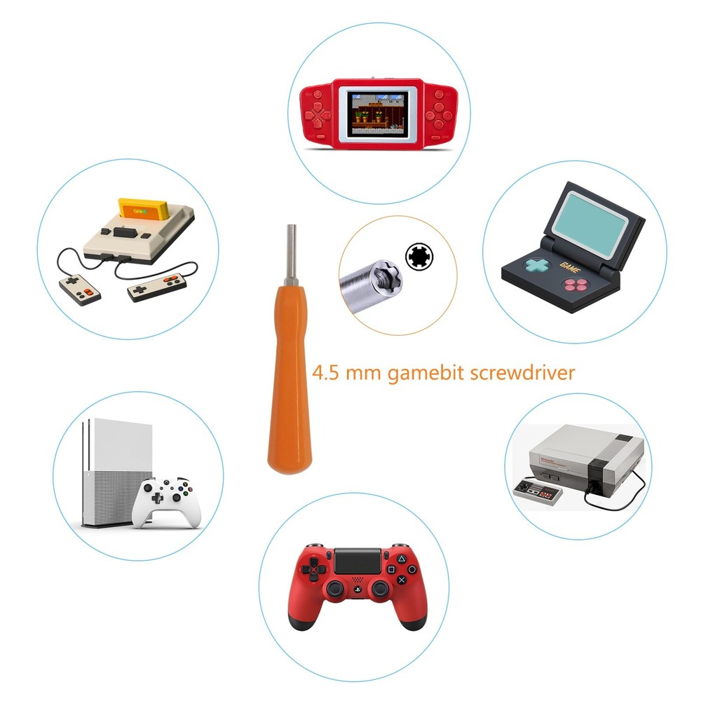 Gamebit Security Screwdriver, 4.5mm 3.8mm Gamebit Screwdriver Bit Set For Ope...