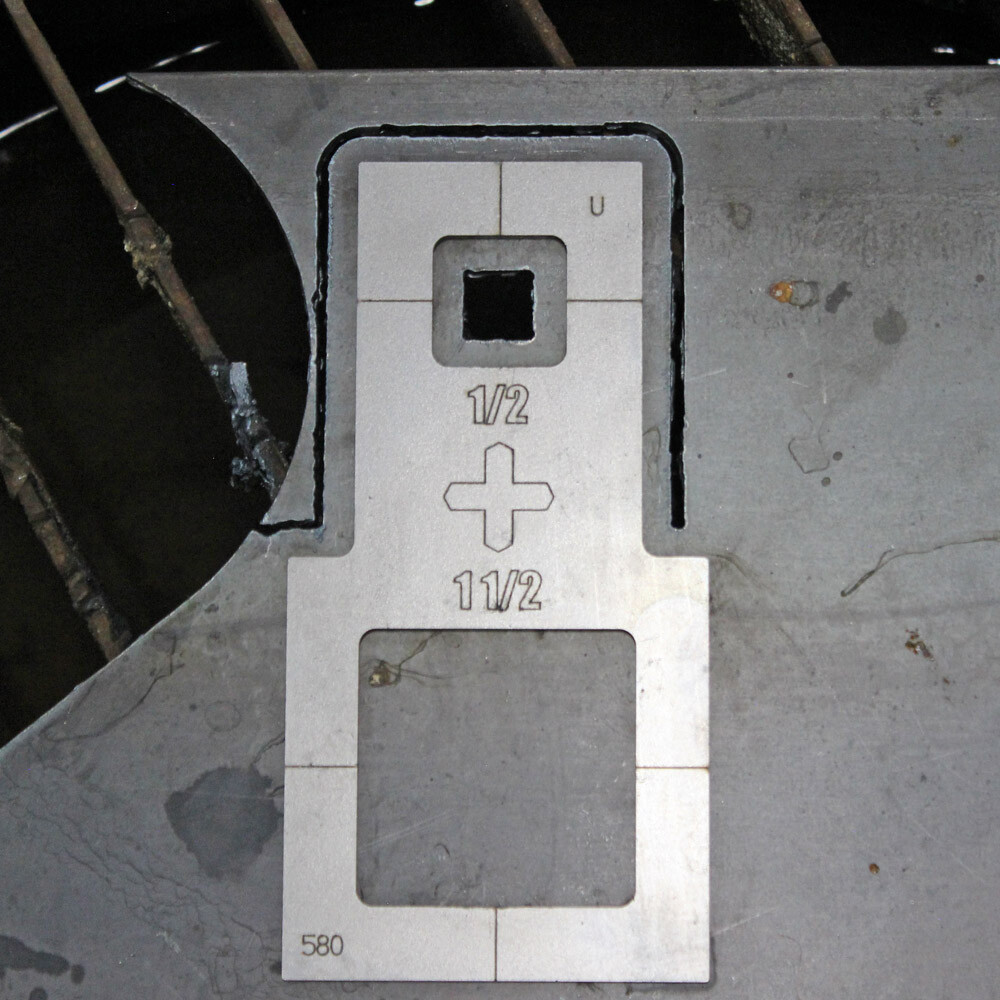 Plasma Stencil - Square Cutter Guide - 5 pc. kit