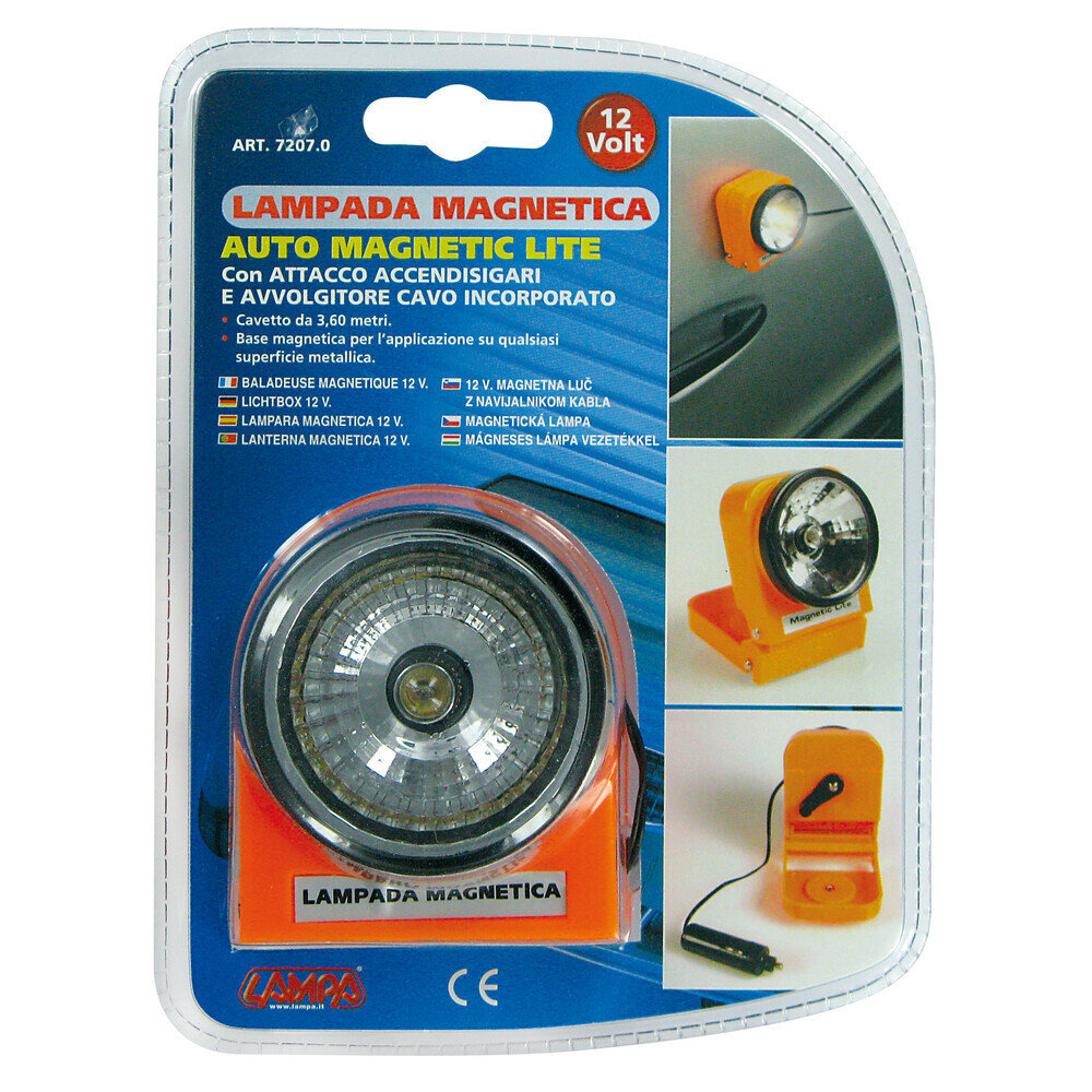 EMERGENCY MAGNETIC LAMP 12V FLASHLIGHT CONNECTION CIGARETTE LIGHTER