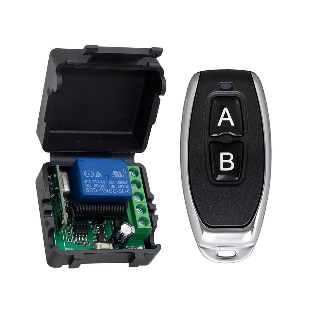 12V Channel Wireless Remote Control Relay Switch RF Transmitter Receiver