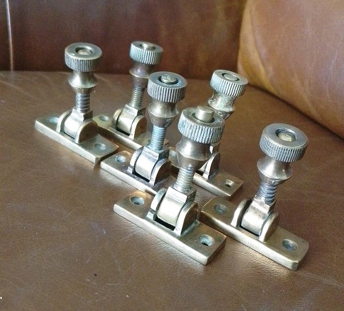 Vintage Solid Brass Sash Window Twist Lock Latch £12@ Spring Loaded with Screws
