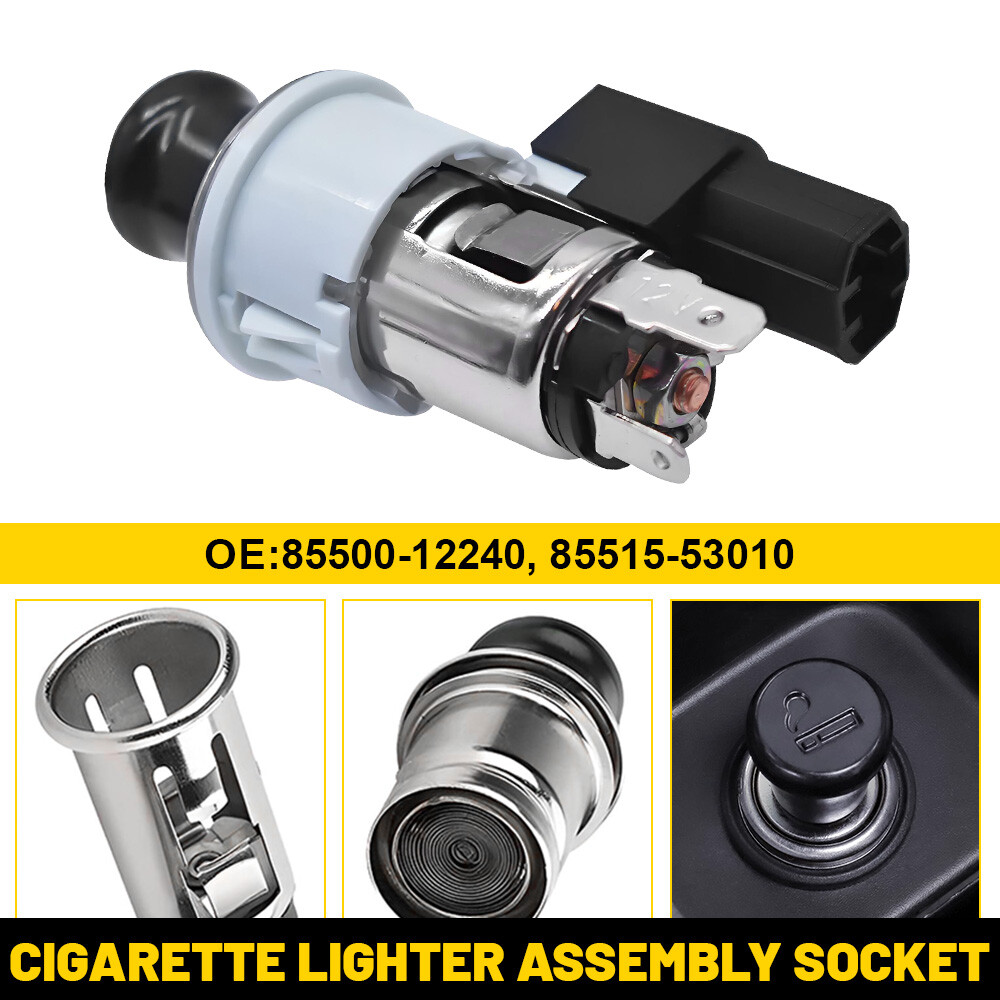 Cigarette Lighter Assembly Socket Element & Bezel For Toyota Corolla 85500-12240