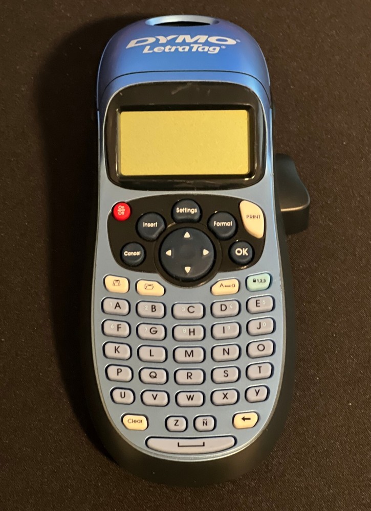 DYMO LetraTag 200B Bluetooth Label Maker Blue QWERTY Keyboard Tested