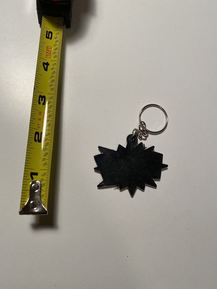 Pow! 4” Rubber Key Chain
