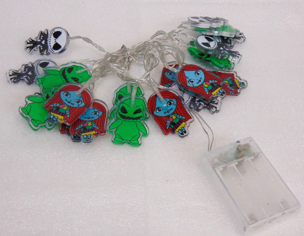 Halloween String Lights 2" Nightmare Before Christmas LED Multicolor 20 Lights