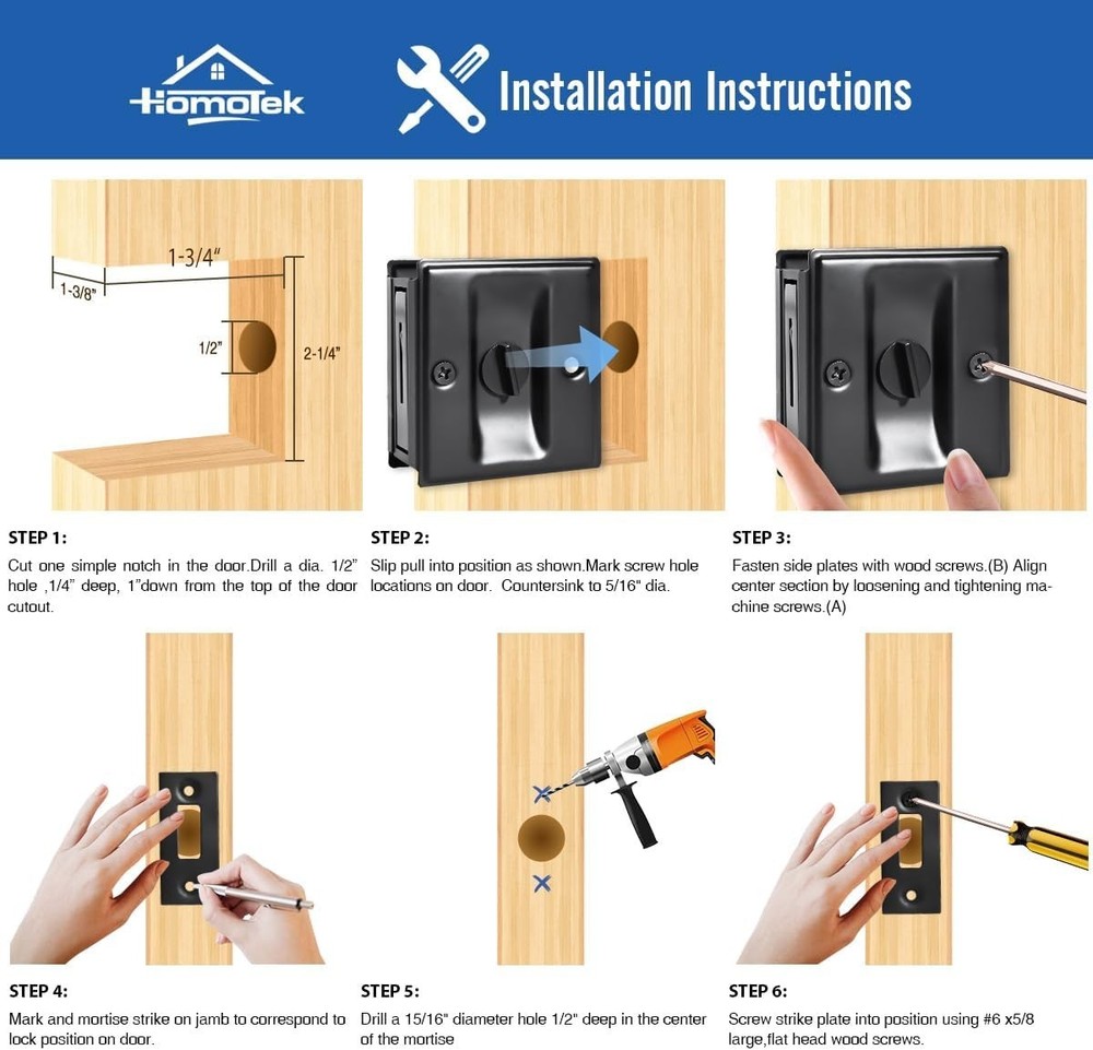 Versatile Keyed Lock for Sliding Doors - Stylish Security Solution in Black