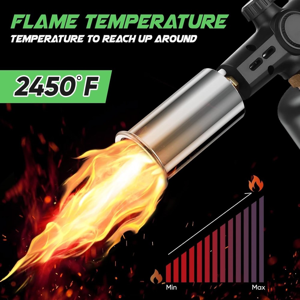 Propane Torch Head, Powerful Charcoal Torch Lighter, Campfire Starter, Grill