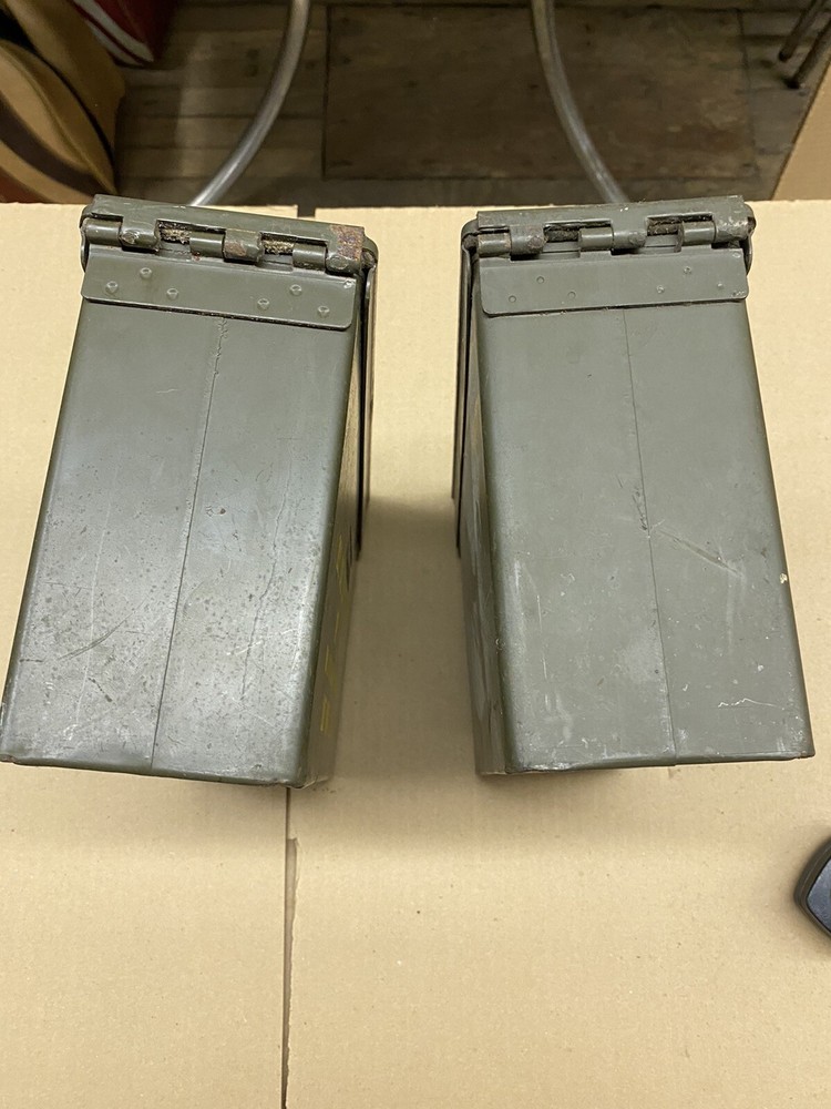 ( 2 ) Military AMMO BOX - Empty - 192 CAL .30 CARTRIDGES