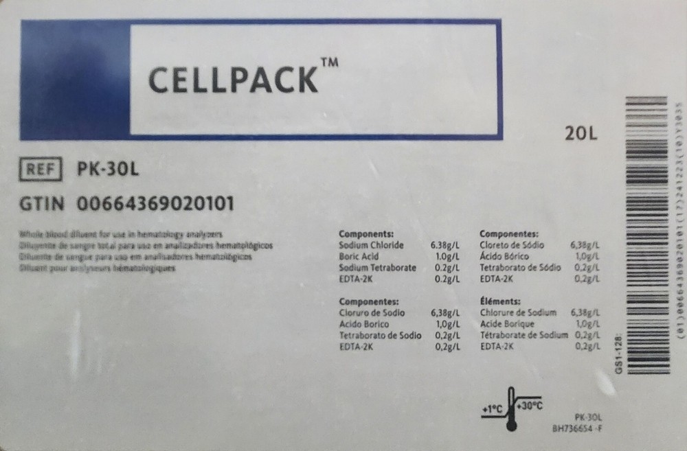 SYSMEX CELLPACK PK-30L 20L