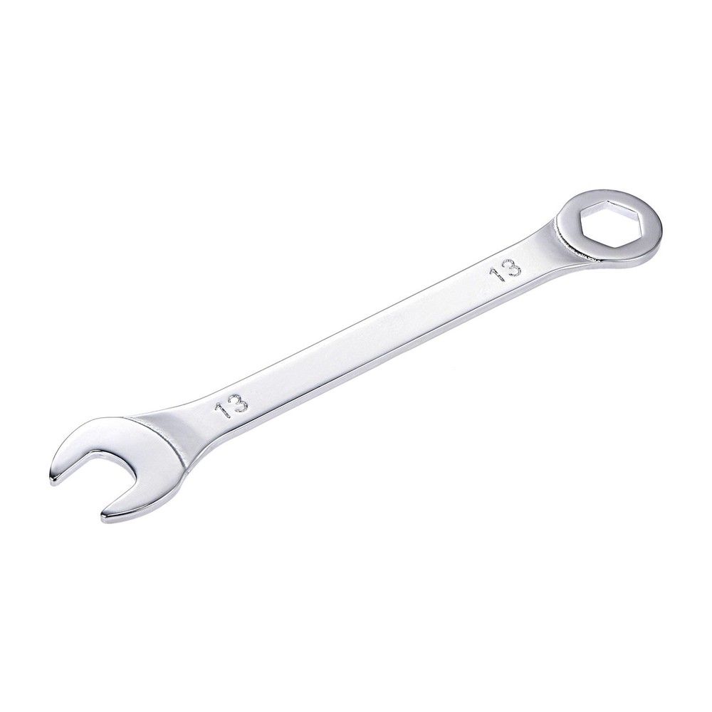 Thin Combination Wrench with Offset 6-Point End and Angled Open End 13mm