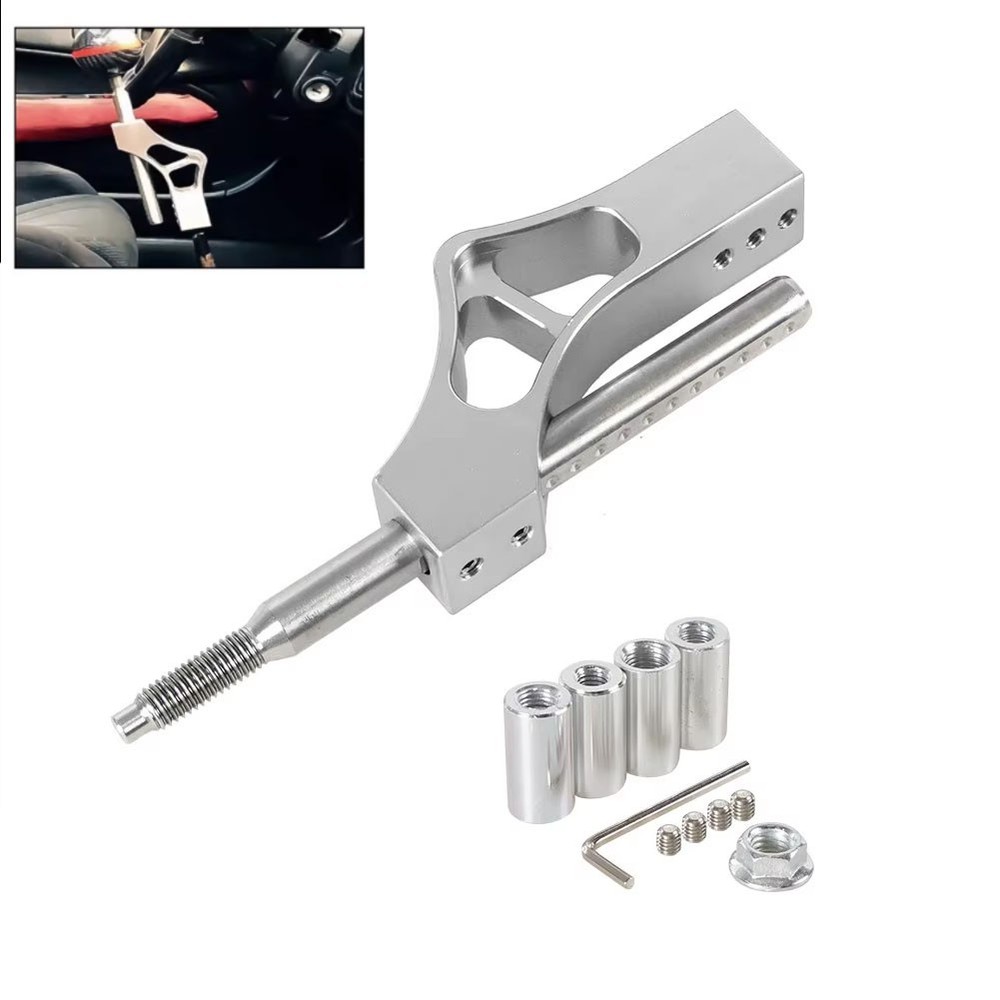 Car Adjustable Height Shift Lever Extension for Manual Shift Knob +Adapters