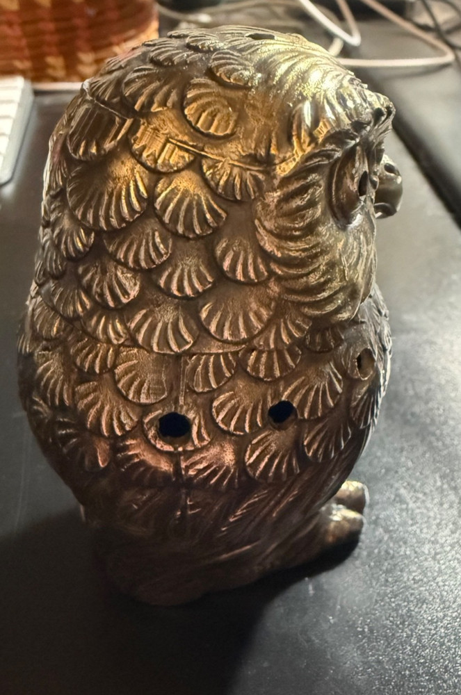 Metal Owl Incense Burner Japan